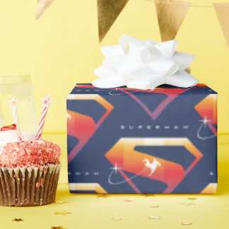 Papier Cadeau Soleil Tourner Superman Shield