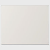 Papier Cadeau Solid Beige Cream Off White Wrapping Paper Roll (Plat)