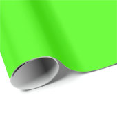 Papier Cadeau Solid Color : Lime Green (Coin rond)