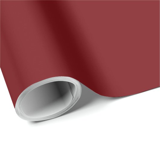 Papier Cadeau Solid color mahogany red (Coin rond)