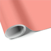Papier Cadeau Solid color salmon (Coin rond)