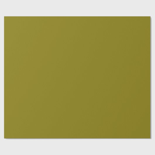 Papier Cadeau Solid mustard green olive (Plat)