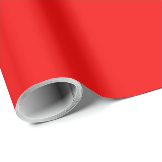 Papier Cadeau Solid neon red (Coin rond)