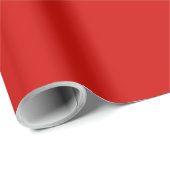 Papier Cadeau Solid red fire brick tamarillo cherry red (Coin rond)