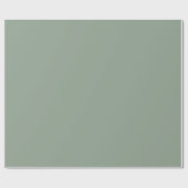 Papier Cadeau Solid Sage Green Matte Gift Wrap Paper (Plat)