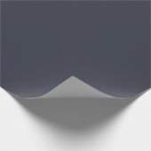 Papier Cadeau Solide classique foncé Marine bleu uni (Coin)