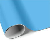 Papier Cadeau Solide curieux bleu clair (Coin rond)