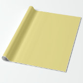 Papier Cadeau Solide Pastel Jaune moderne (Déroulé)