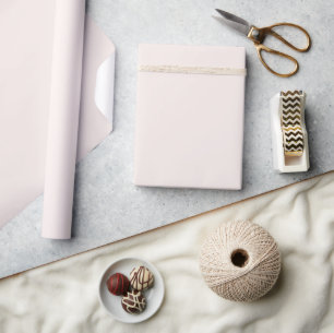Papier Cadeau solide rose lait