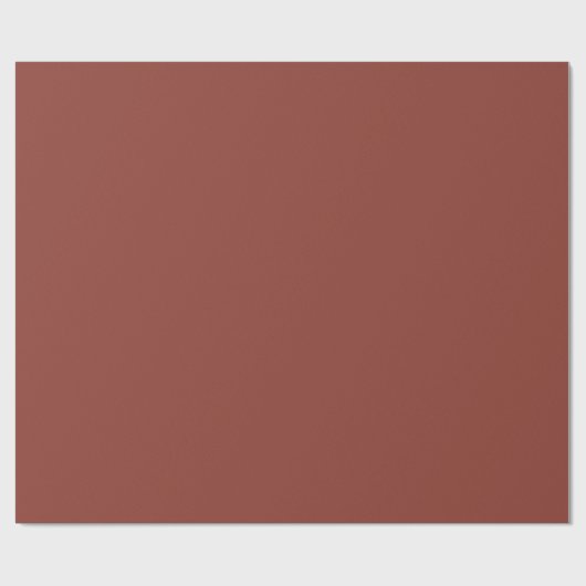 Papier Cadeau Solide roux brun (Plat)