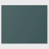 Papier Cadeau Solide vert profond de l'océan Turquoise (Plat)