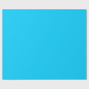 Papier Cadeau Solide Vivid Ciel bleu minimaliste Plain moderne