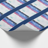 Papier Cadeau Solstice hiver Snowy Scene Yule (Coin)