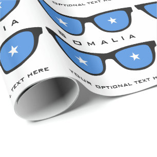 Papier Cadeau Somalie Shades texte personnalisé et emballage cad