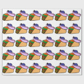 Papier Cadeau Sombrero portant du taco (Plat)