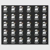 Papier Cadeau Son Boogle Funny Ghost Bugle Pun Dark BG (Plat)