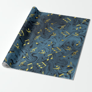 Papier Cadeau son, métal, musique, musical, signe, note, forme,