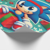 Papier Cadeau Sonic the hedgehog noël (Coin)