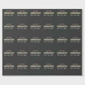 Papier Cadeau Sonographe d'Ultrasound Analyser la profession de  (Plat)