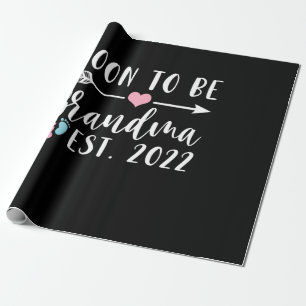 Papier Cadeau Soon To Be Grandma 2022