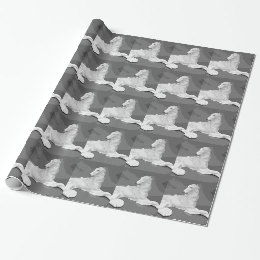 Papier Cadeau Sophisticate de barzoï (Déroulé)