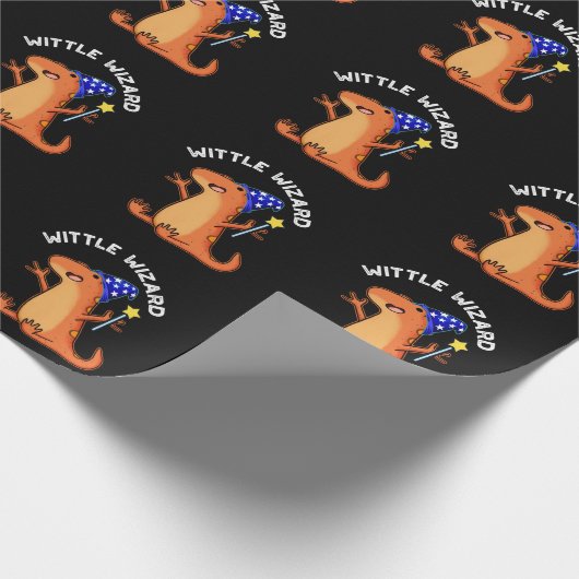 Papier Cadeau Sorcière Assistant Drôle Lizard Pun Dark BG (Coin)