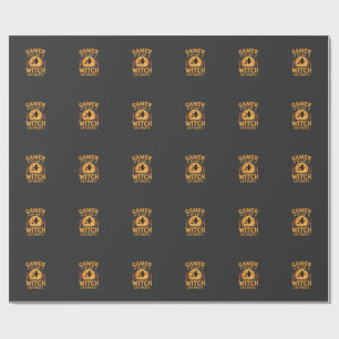 Papier Cadeau Sorcière de jeu Halloween conception de jeu
