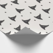 Papier Cadeau Sorcières casquette et étoile motif (Coin)