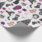 Papier Cadeau Sorcières Motif de Noël (Coin)