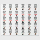 PAPIER CADEAU SORTIS DU SORT AU PRÉSIDENT TRUMP (Plat)