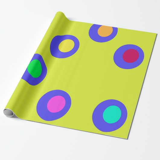 Papier Cadeau Soucoupes volantes (Déroulé)