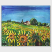 PAPIER CADEAU SOUFFRANCES ET CAMPAGNE EN TOSCANE (Plat)