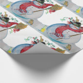 PAPIER CADEAU SOUFFRE ET OISEAUX DRUNKEN VACANCES D'HIVER (Coin)