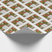 Papier Cadeau Souhait de Noël Vintage (Coin)