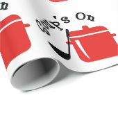 Papier Cadeau Soupe allumée (Coin rond)