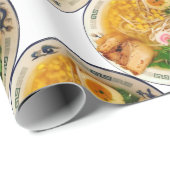 Papier Cadeau Soupe de nouilles de Ramen de porc (Coin rond)