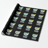 Papier Cadeau Souper Duper Funny Soup Pun Dark BG (Déroulé)