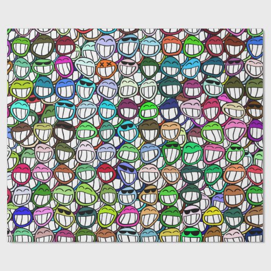 Papier Cadeau Sourire ! (Plat)
