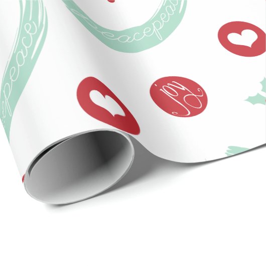 Papier Cadeau Sourire Visage mignon Amour Paix Joie Cadeau Perso (Coin rond)