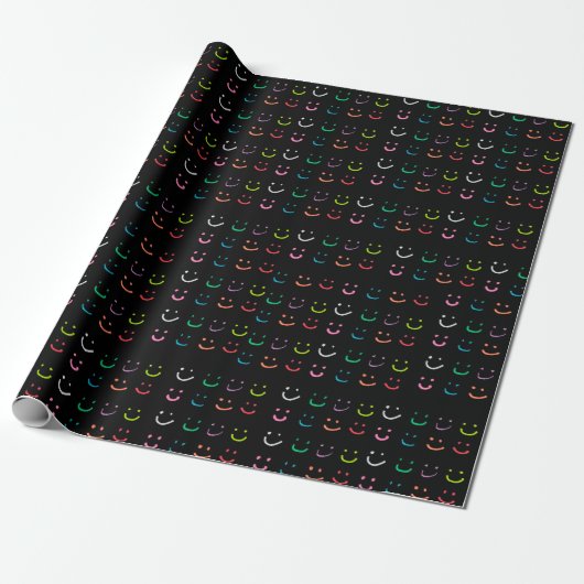 Papier Cadeau Sourires colorés (Déroulé)