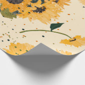 Papier Cadeau Sourires de tournesol (Coin)