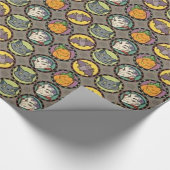 Papier Cadeau Sourires d'Halloween (Coin)