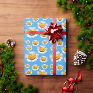 Papier Cadeau Sourires joyeux de camomilles