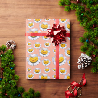 Papier Cadeau Sourires joyeux de camomilles