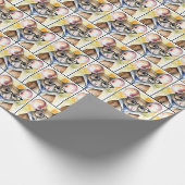 Papier Cadeau Souris Aquarelle Avec Lunettes De Vue (Coin)