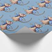 Papier Cadeau Souris de danse, mon art, après Beatrix Potter (Coin)