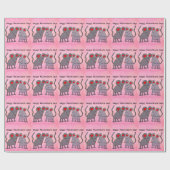 Papier Cadeau Souris de la Saint-Valentin (Plat)