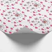 Papier Cadeau Souris de papier pour la Saint-Valentin (Coin)