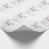 Papier Cadeau Souris grise mignonne (Coin)