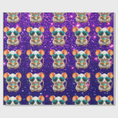 Papier Cadeau Souris mignonne Charmant Caractère Thématique Enve (Plat)